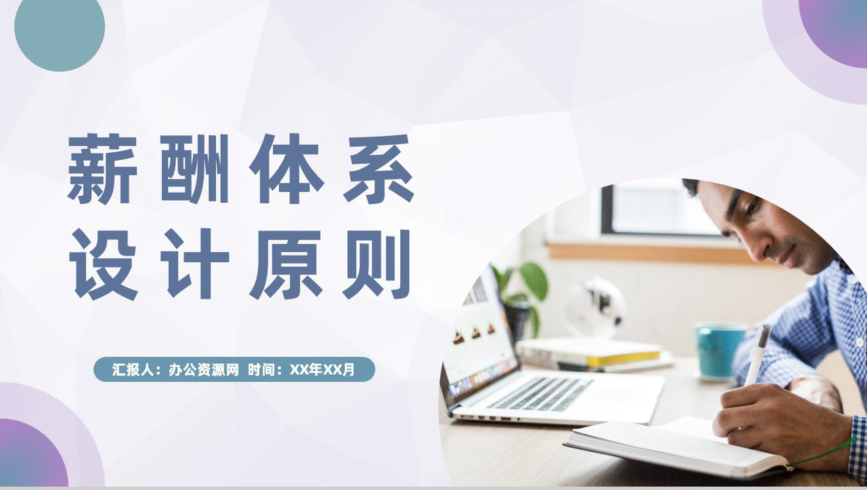 团队组织结构设计方案成员薪酬体系设计原则PPT模板