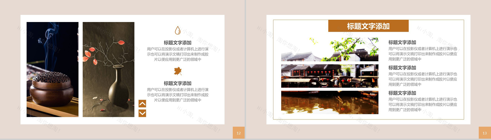 简约中国风特色古镇发展招商规划PPT模板-7