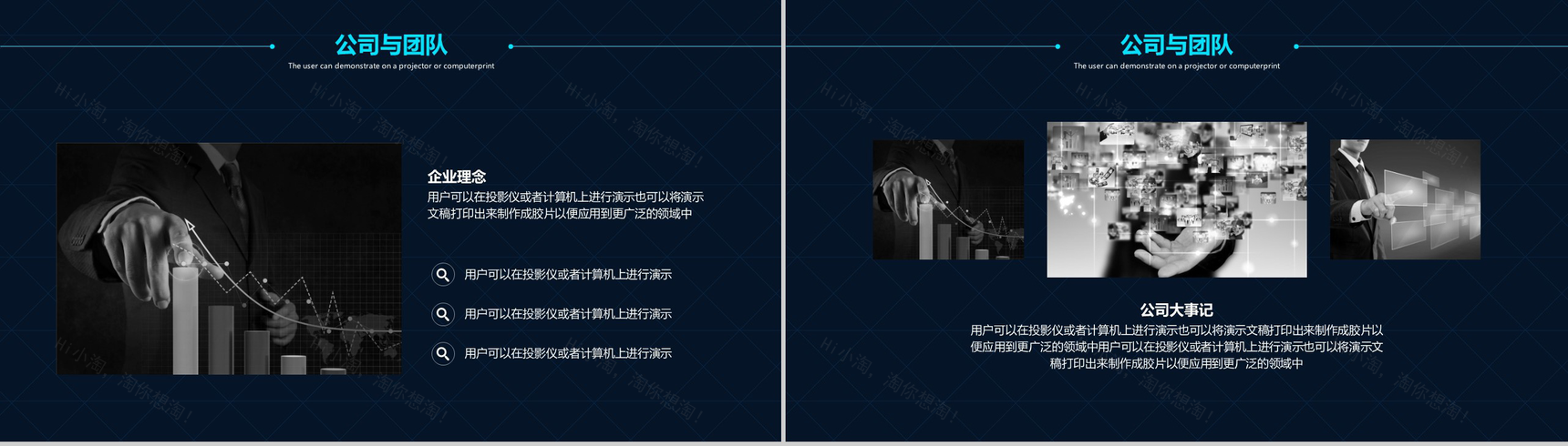 个性简约实用互联网科技营销推广创业项目计划书PPT模板-4