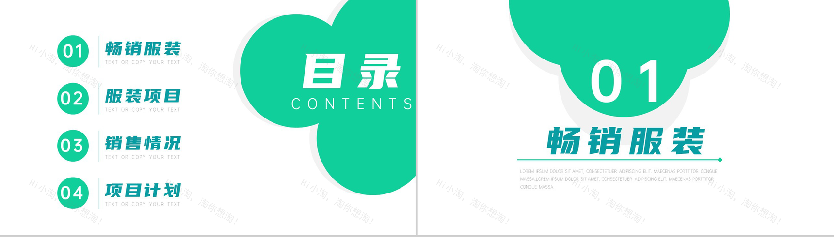 时尚风向畅销服装项目计划PPT模板-2