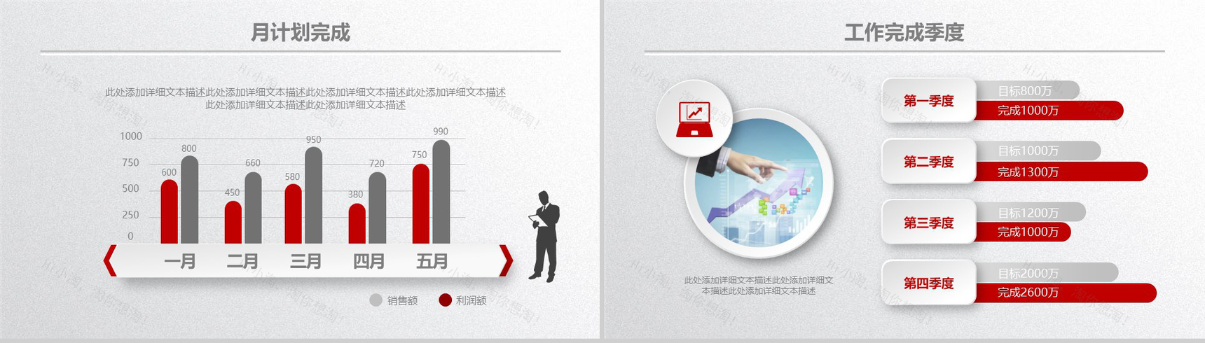 简洁实用完整个人总结工作汇报暨新年计划PPT模板-8
