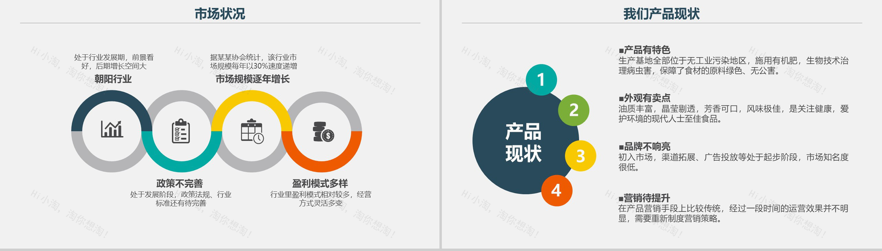绿色商务产品营销工作计划汇报PPT模板-4