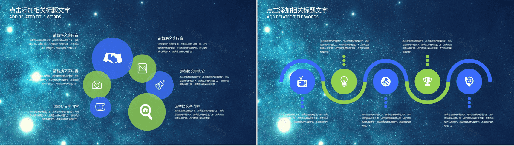 星空动态科技商业计划PPT模板-3