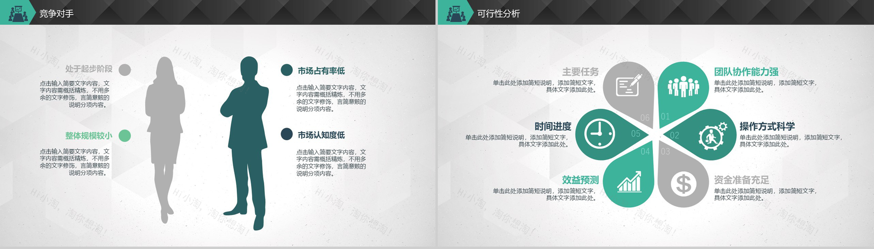 绿色科技动态商业融资计划书PPT模板-7