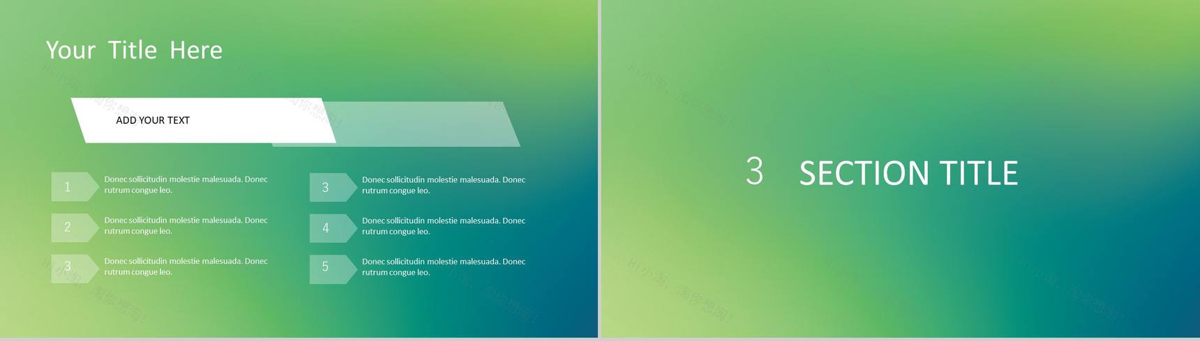 绿色渐变大气欧美商务商业计划书工作总结汇报PPT模板-8