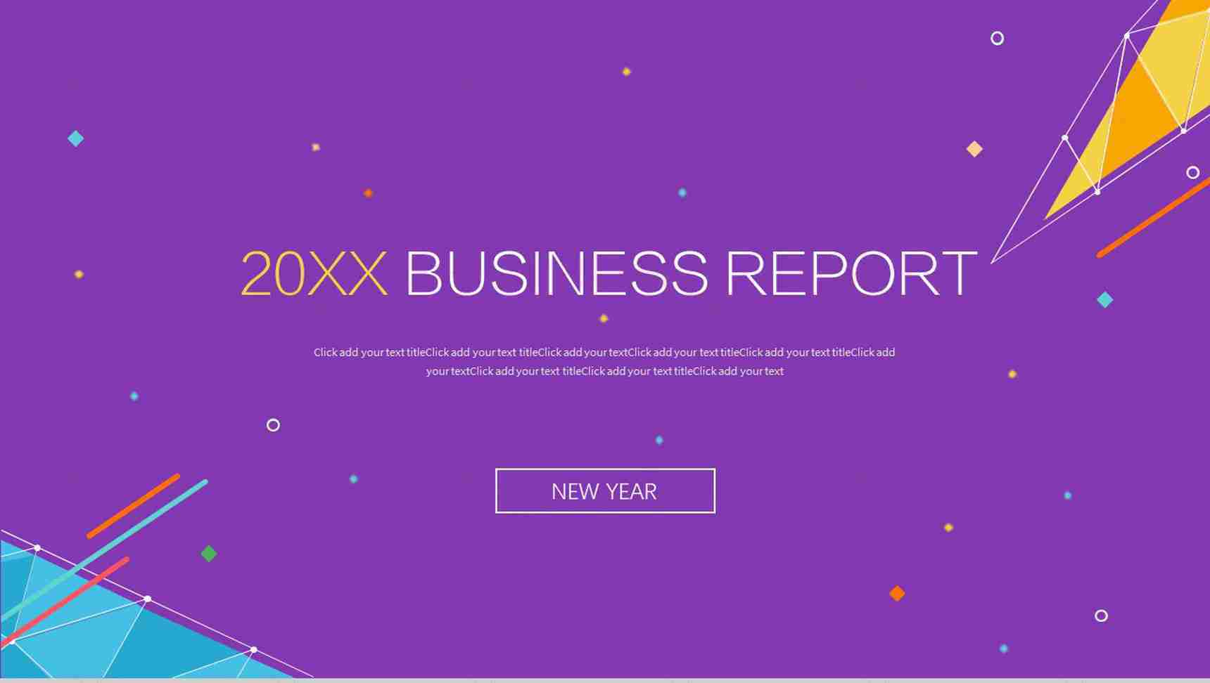 紫色商务总结通用PPT模板-1