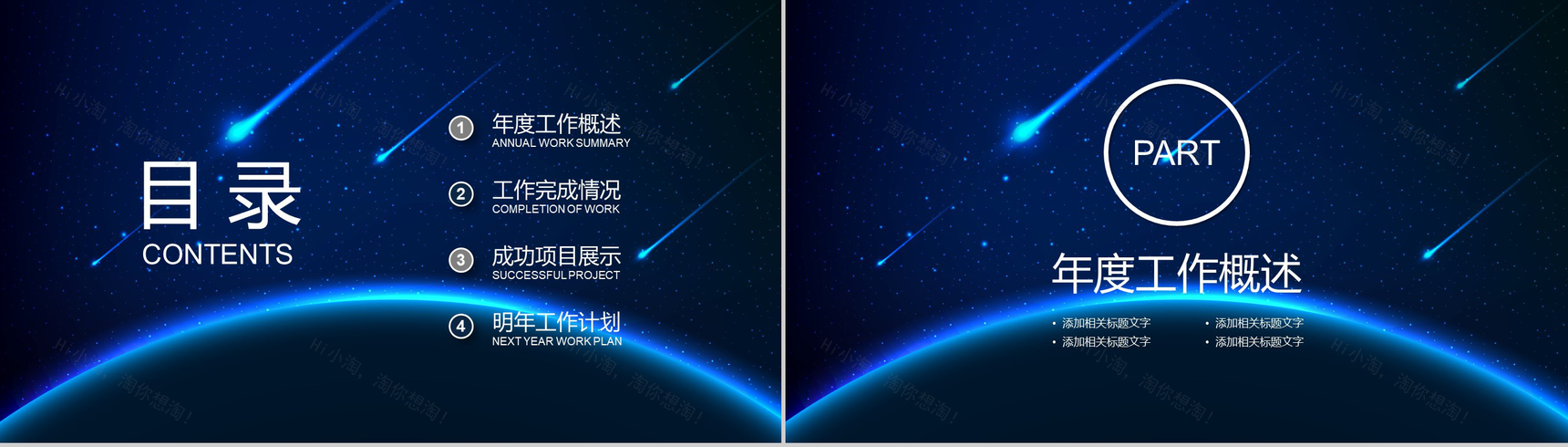 创意动态工作汇报商务通用PPT模板-2