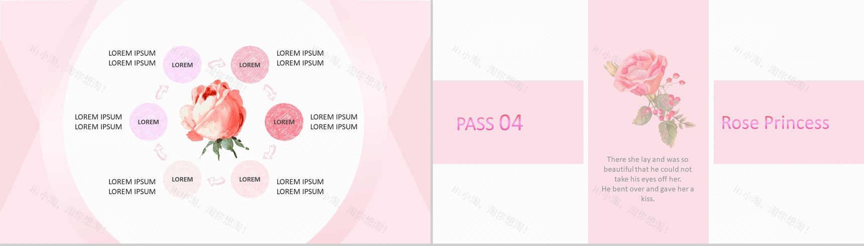 清新自然浪漫手绘商业计划书PPT模板-7