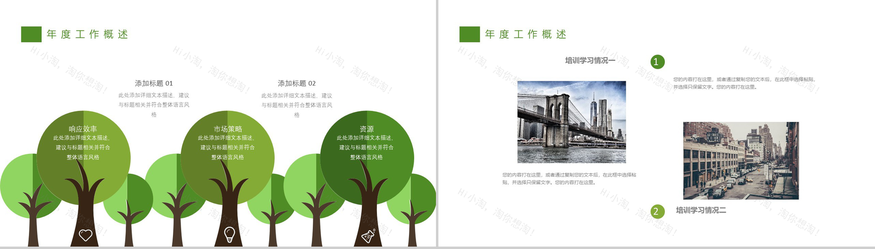 绿色清新文明城市建设计划书PPT模板-3