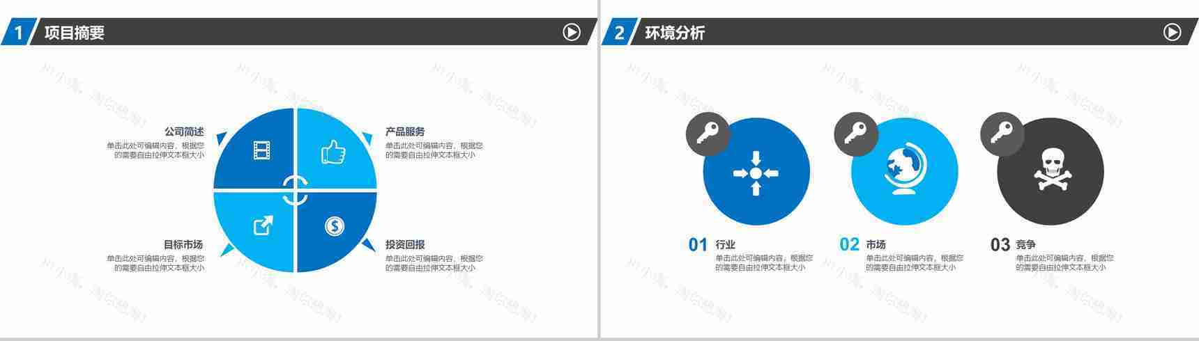 2020通用商业计划书策划PPT模板-3