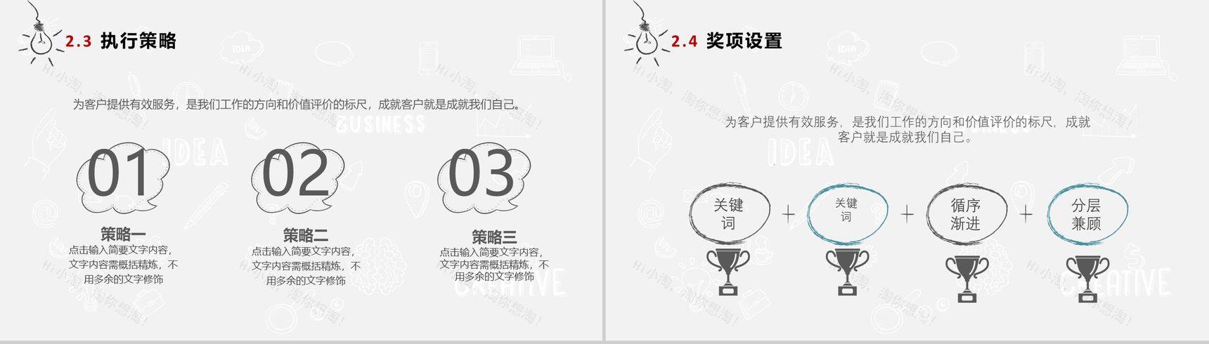 个性手绘商业活动策划方案PPT模板-7