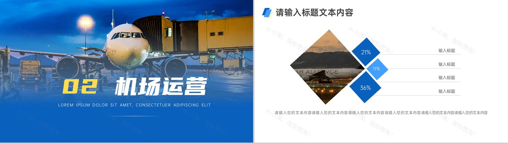 简约大气机场运营项目计划PPT模板-4