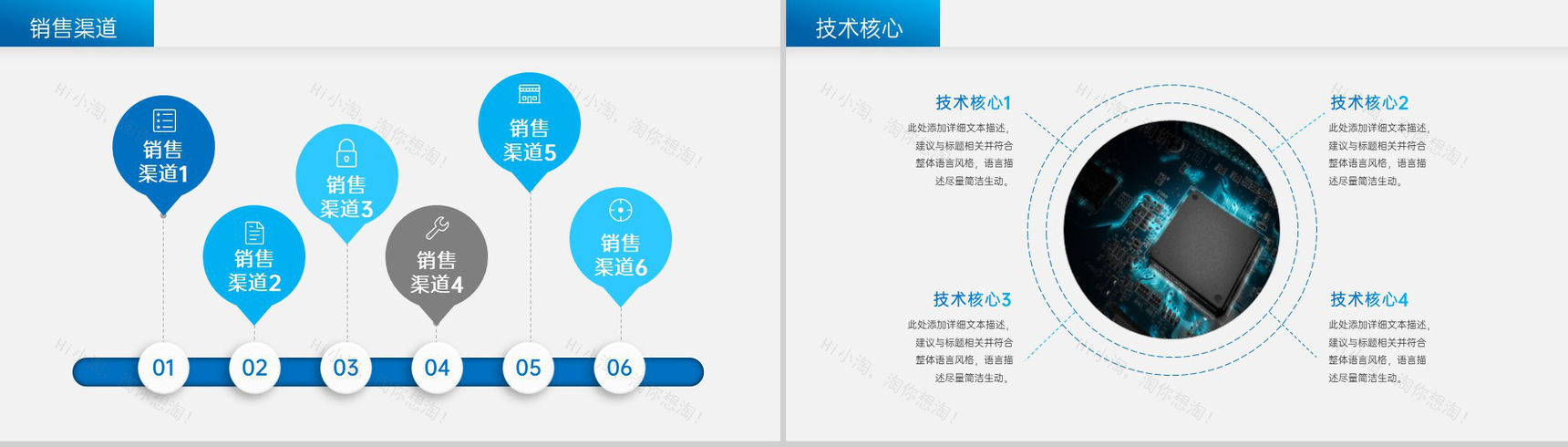 蓝色商务风商业计划书市场前景分析团队介绍PPT模板-6