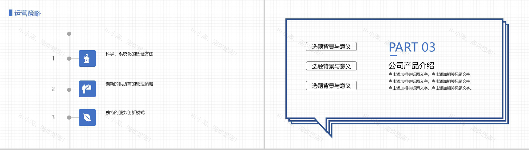 扁平化对话框XX咖啡茶馆创业计划书大学生创业通用PPT模板-9