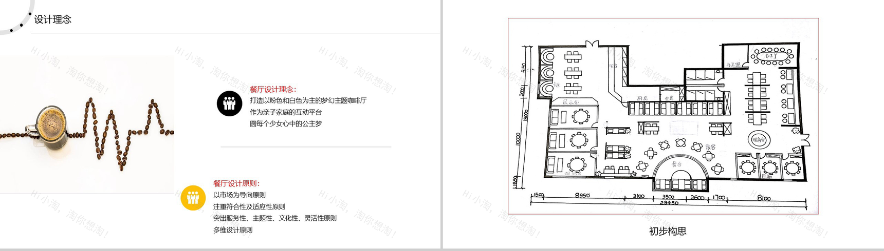 简约极简微粒体风格XX主题咖啡厅创业设计PPT模板-11