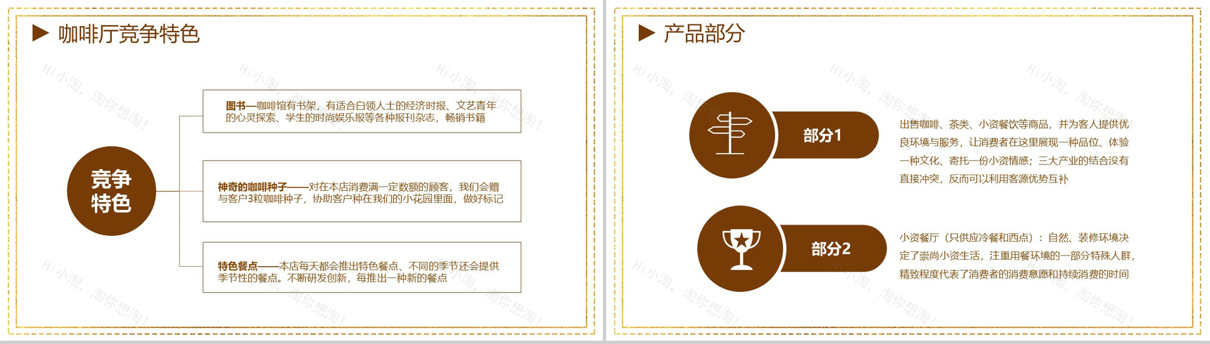 分享幸福传递真诚！XX咖啡厅创业设计方案PPT模板-5