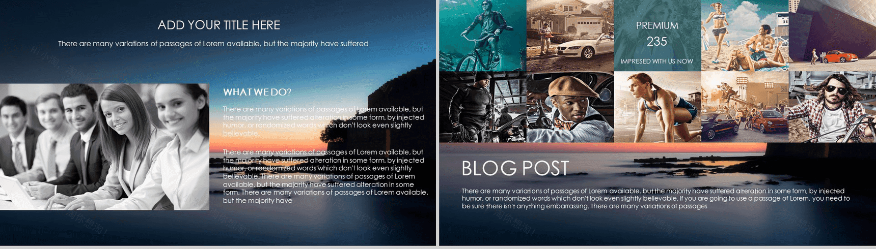 大气商务欧美年终汇报总结商业计划书PPT模板-6