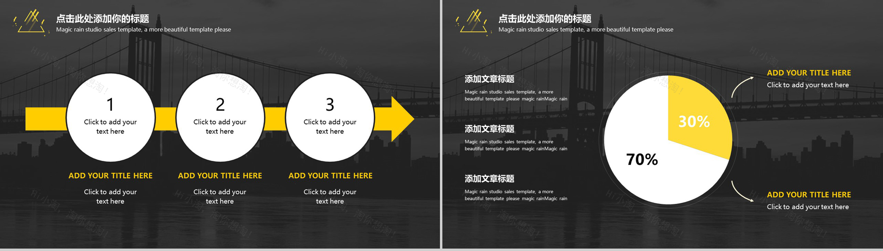 欧美杂志风简洁商务通用PPT模板-16