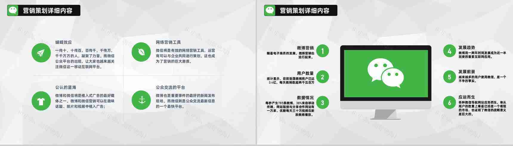 微信推广网络营销自媒体运营手册商业策划书PPT模板-5