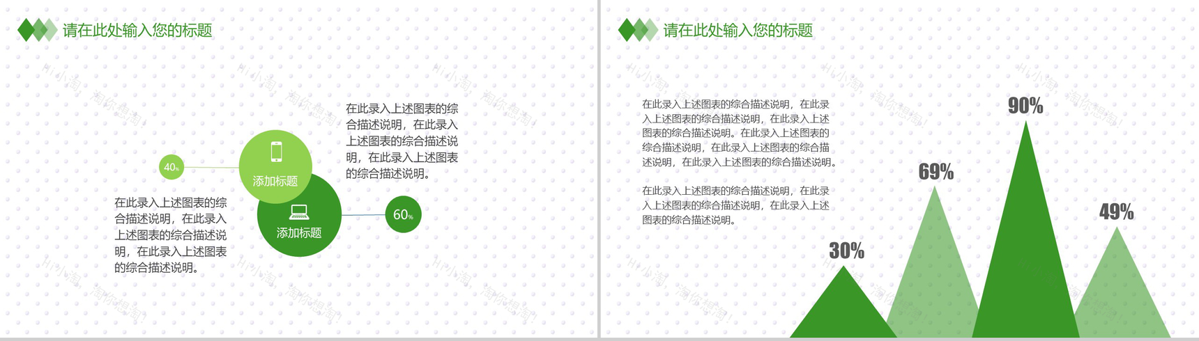 绿色小清新互联网时代商业金融创业计划书大学生创业PPT模板-5