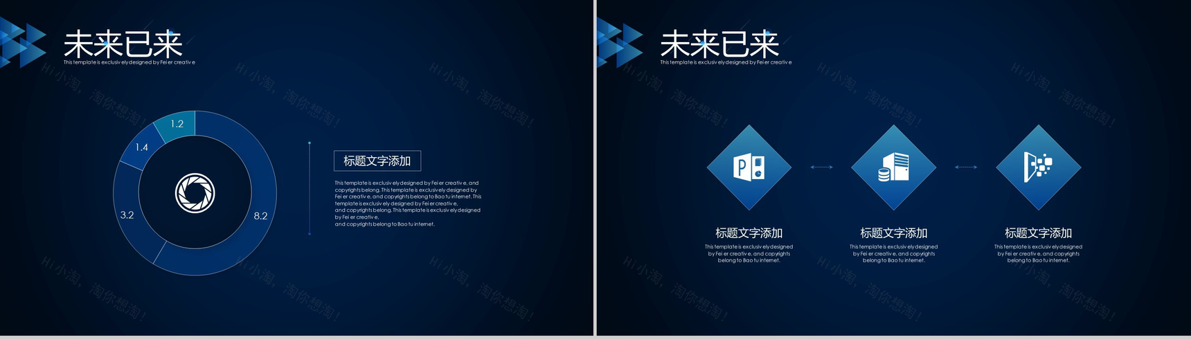 微立体创新未来科技区块链介绍PPT模板-12