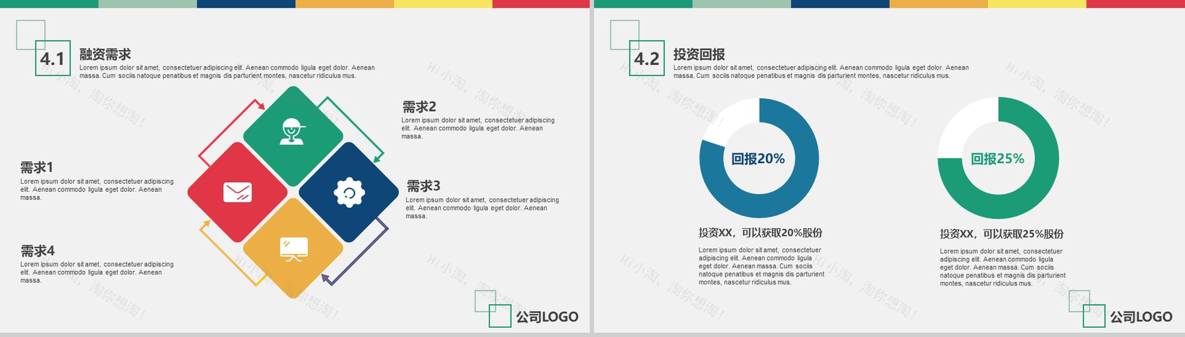 多彩2020商业计划书PPT模板-11