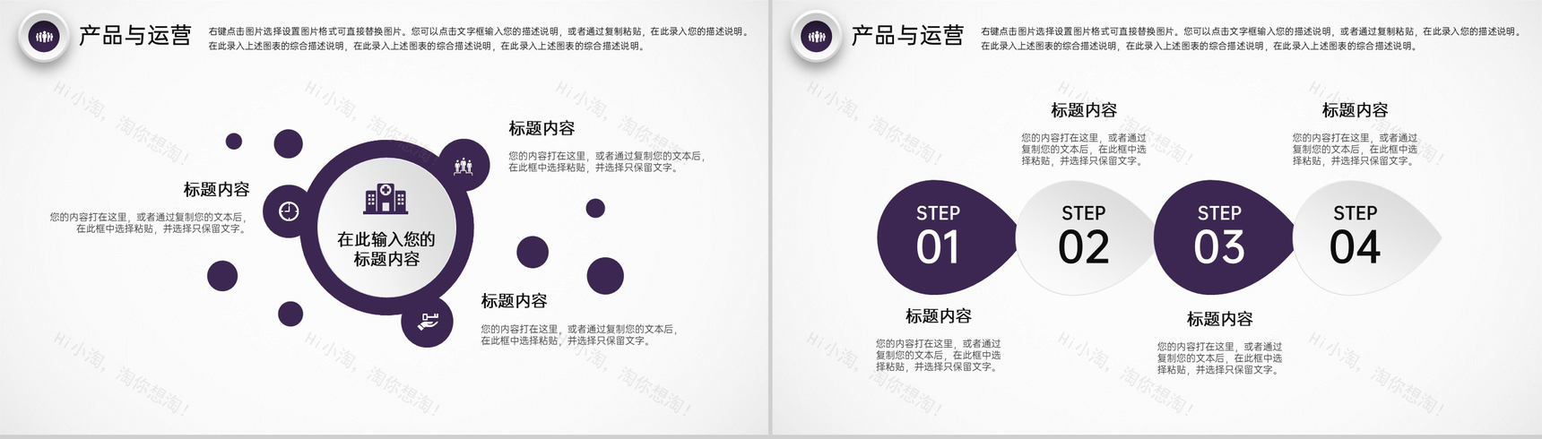 紫色几何创业融资计划书团队介绍市场分析PPT模板-7