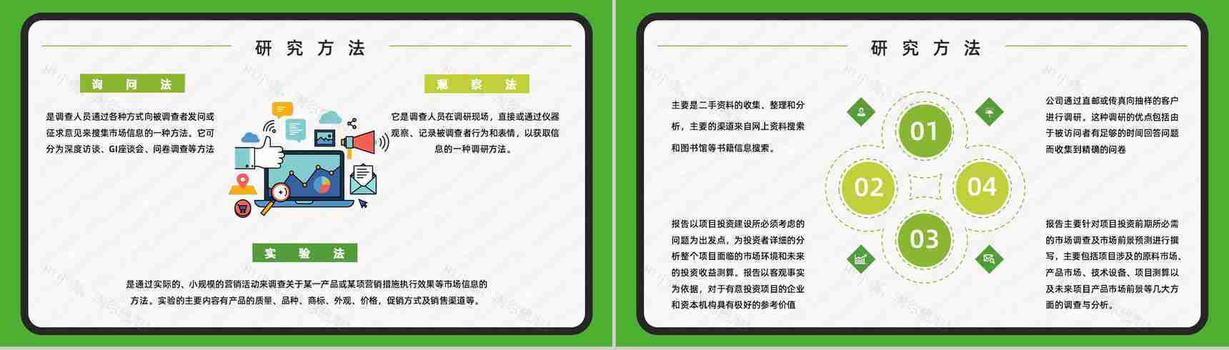 行业市场调研工作项目策划风险预判工作总结计划书PPT模板-5