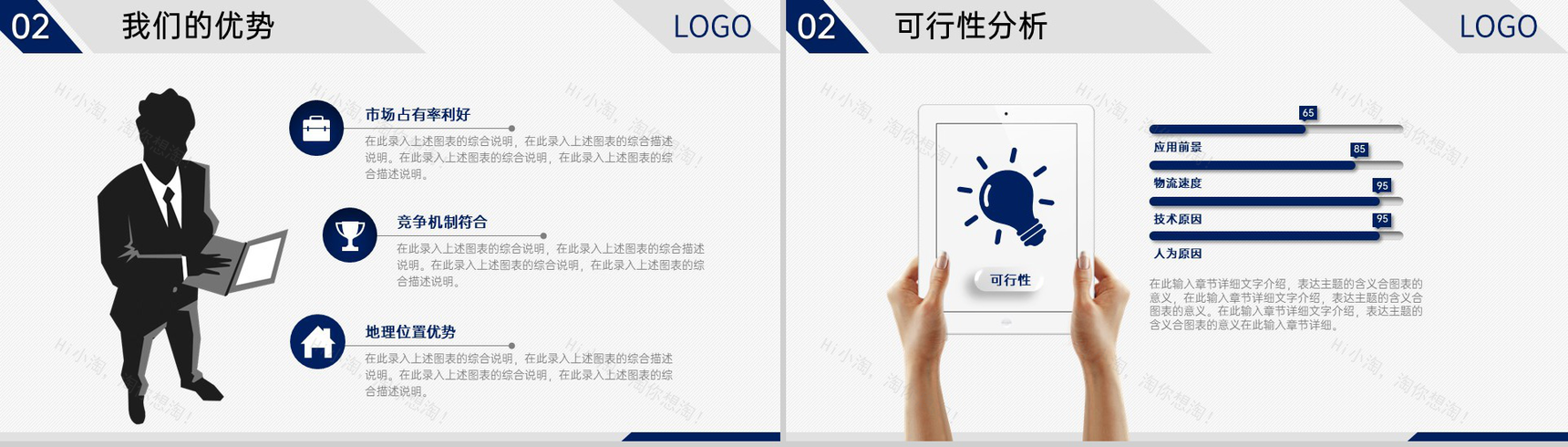 大气商务风企业介绍项目展示创业融资计划书PPT模板-7