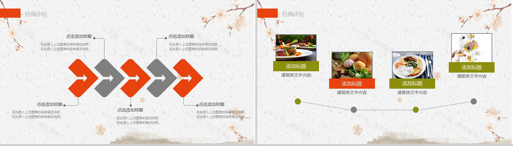 小清新浪漫简约美食料理宣传推广策划方案总结计划PPT模板-5