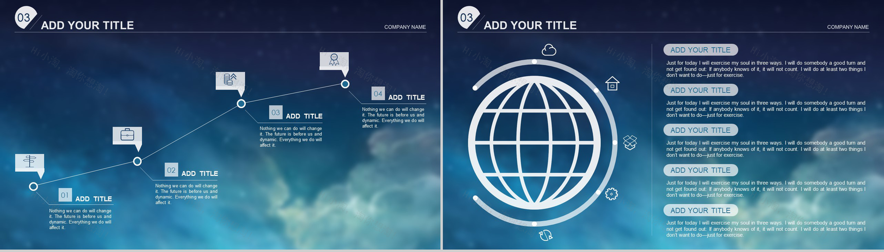 创意星空工作总结商业计划书汇报PPT模板-8