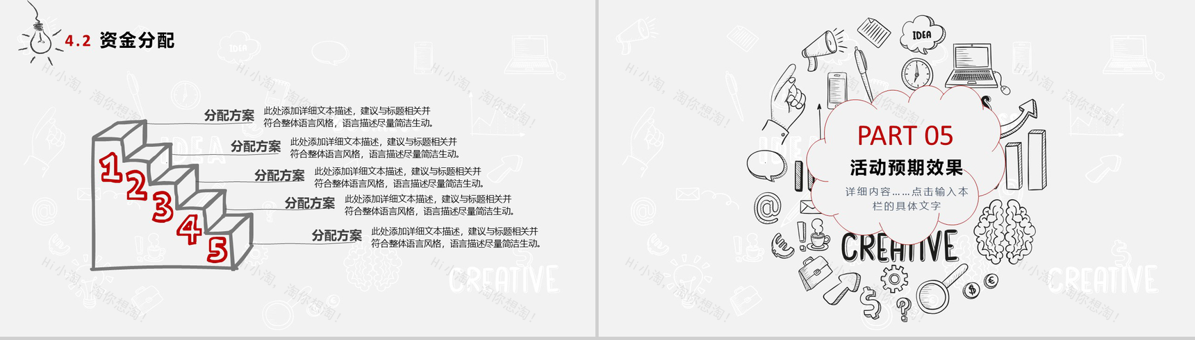 个性手绘商业活动策划方案PPT模板-12
