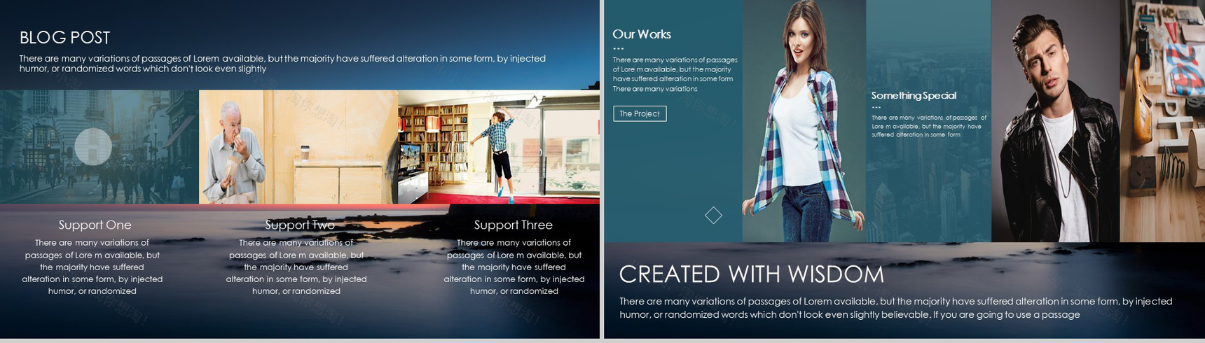 大气商务欧美年终汇报总结商业计划书PPT模板-4