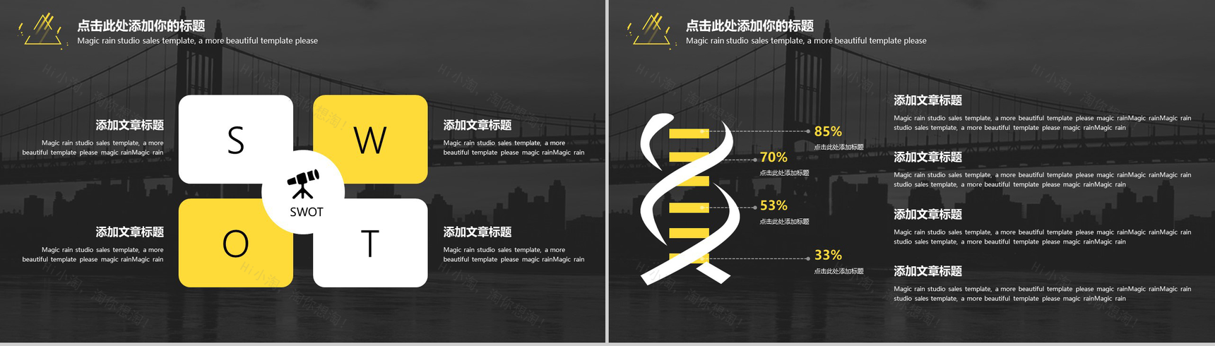 欧美杂志风简洁商务通用PPT模板-7