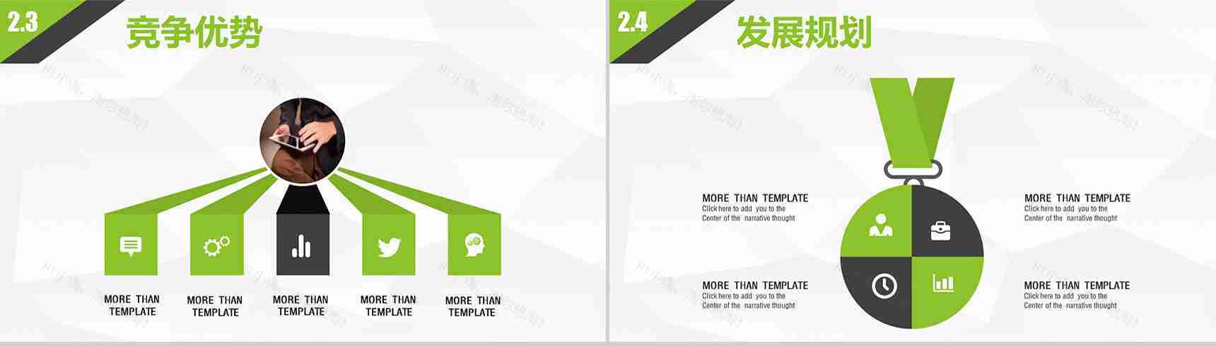 大气绿色产品策划发布通用PPT模板-9