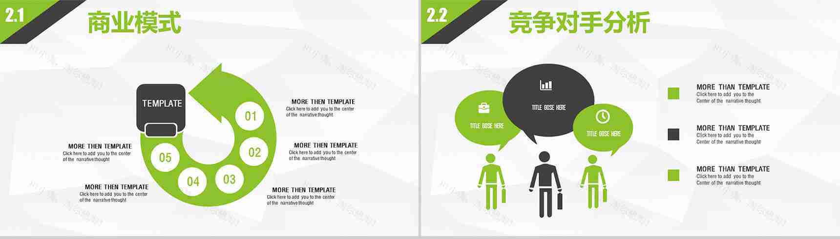 大气绿色产品策划发布通用PPT模板-7