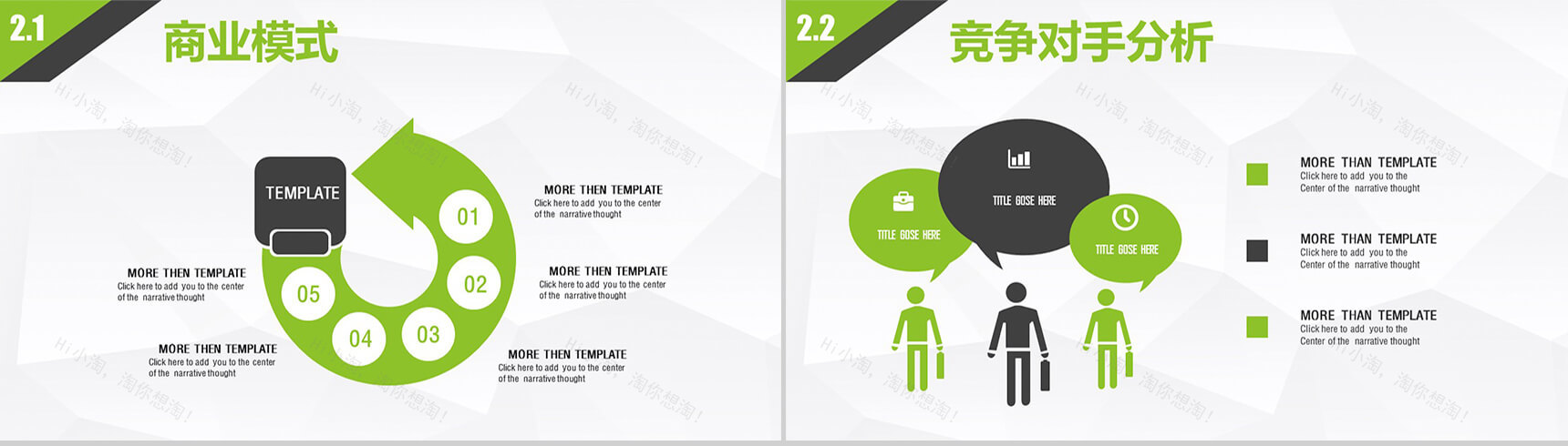 大气绿色产品策划发布通用PPT模板-7