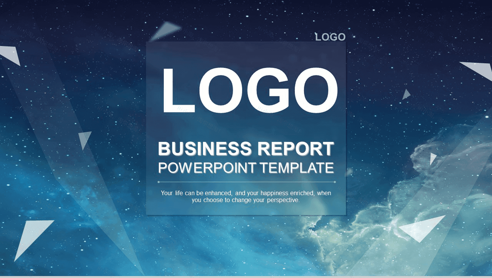 创意星空工作总结商业计划书汇报PPT模板-1