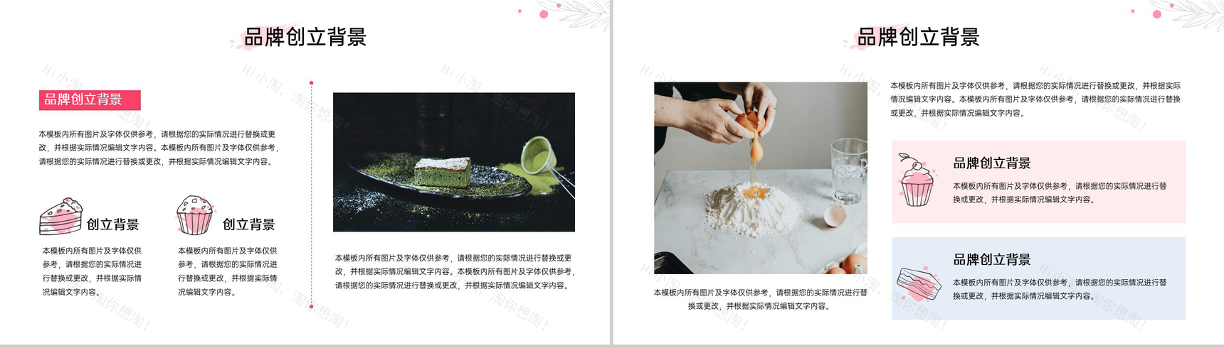 商务风甜点手工坊品牌运营规划招商计划书PPT模板-3