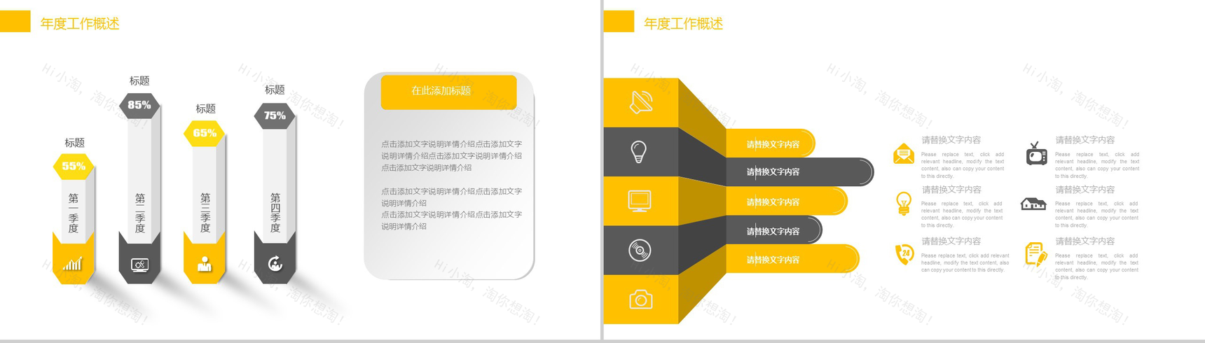 黄色简约房地产商业项目计划书PPT模板-4