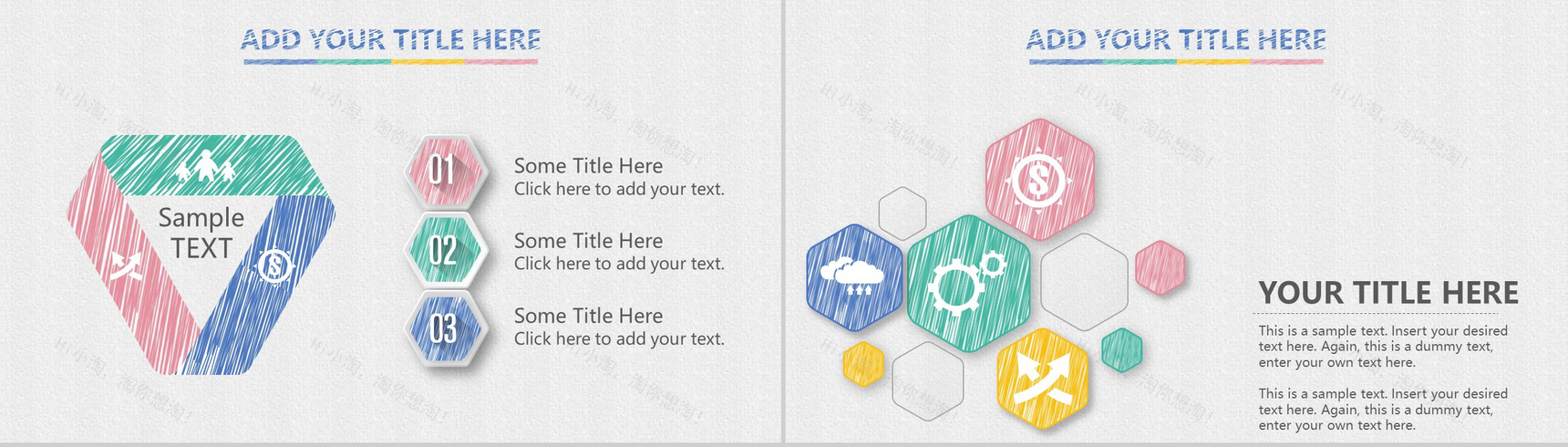 创意手绘商务风工作计划总结报告PPT模板-8
