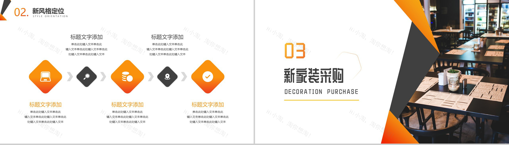 遇见幸福的味道咖啡馆装修设计PPT模板-6
