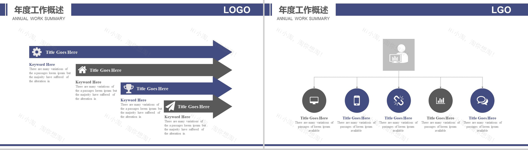 灰色简约清雅房地产建筑工作总结PPT模板-3