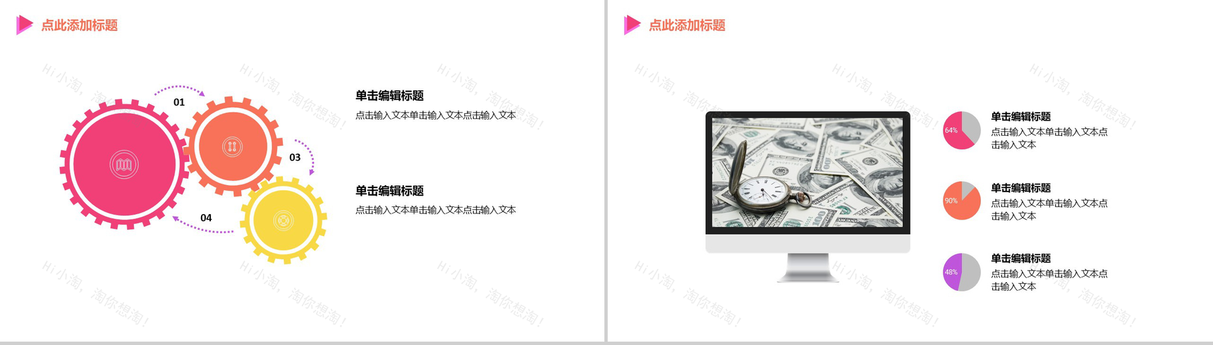 动态多彩互联网商业营销推广项目计划书PPT模板-7