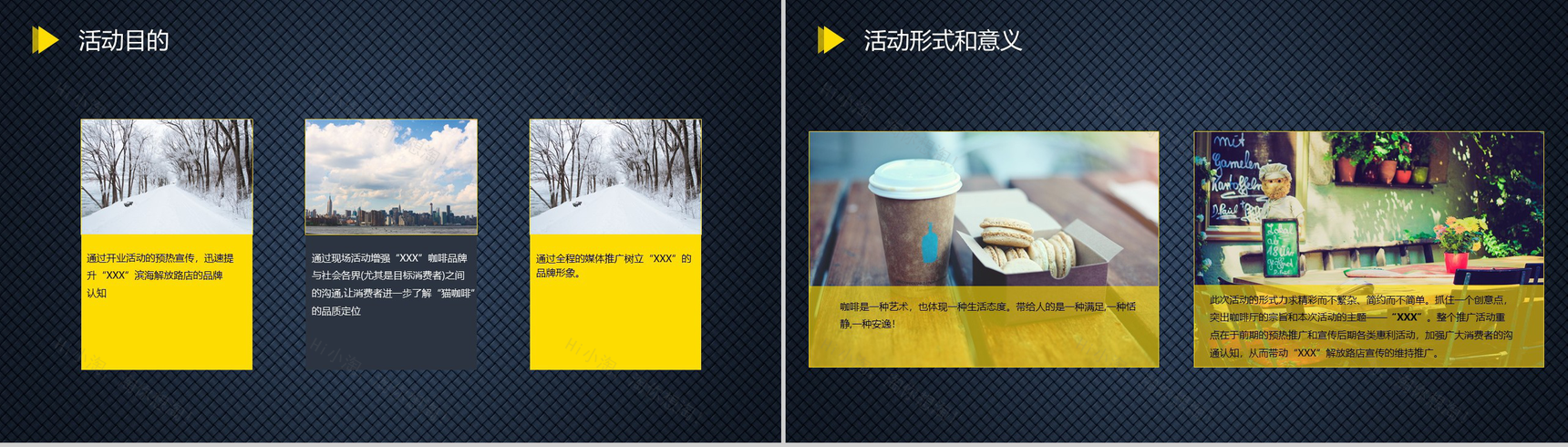 爱生活爱浪漫！XXX咖啡馆创业策划方案PPT模板-3