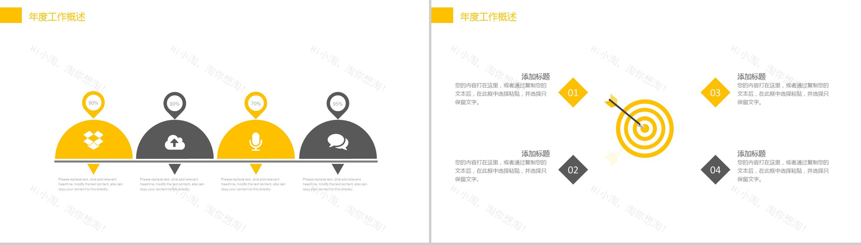 黄色简约房地产商业项目计划书PPT模板-3