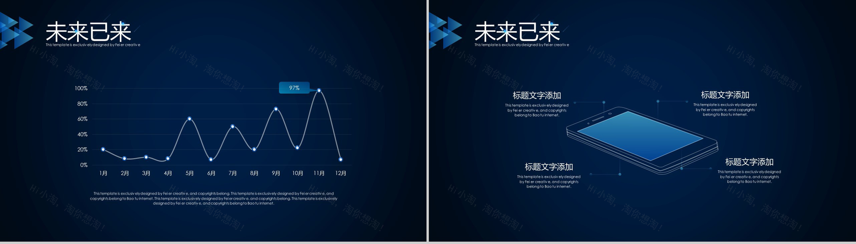 微立体创新未来科技区块链介绍PPT模板-7