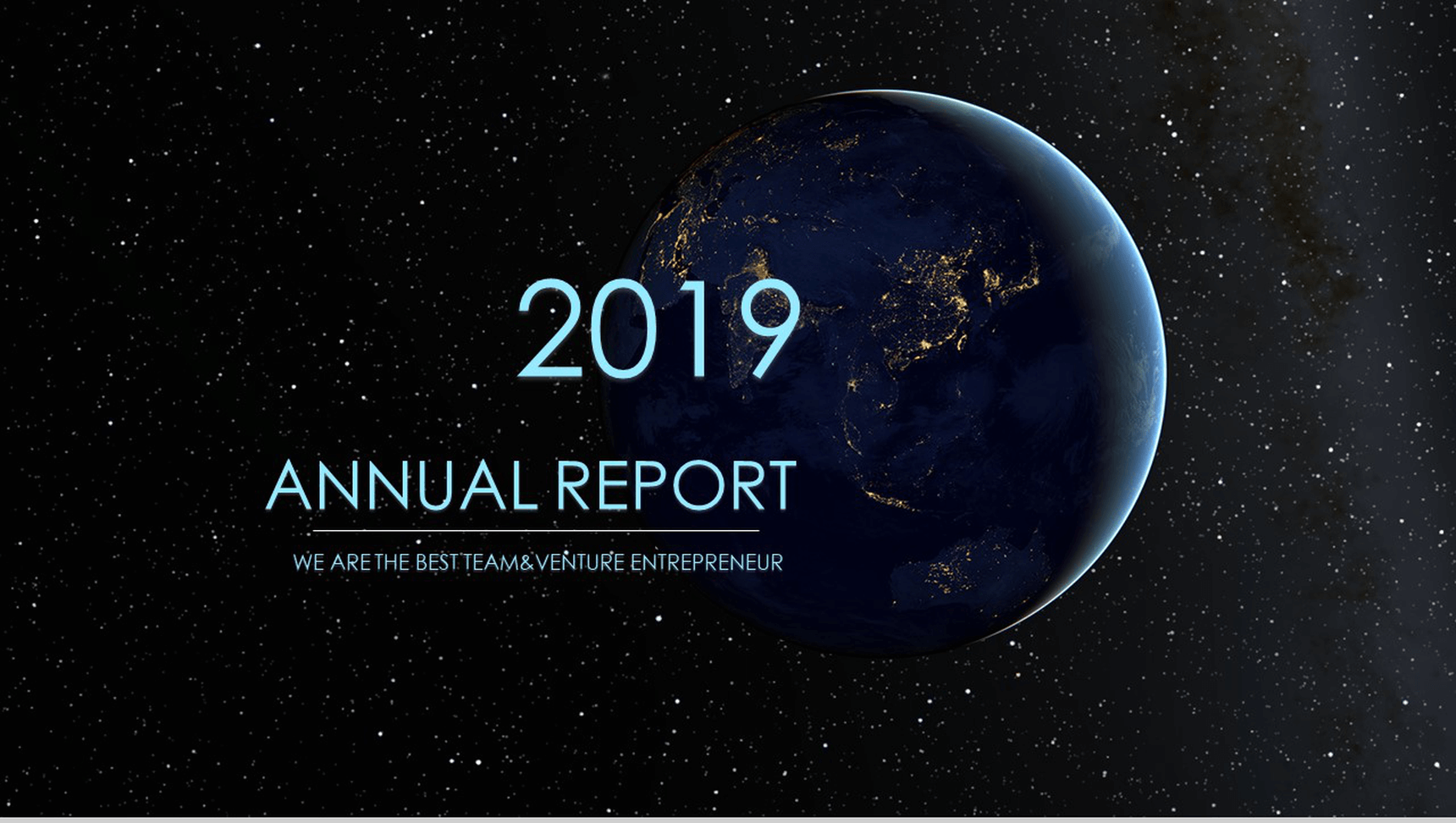 月球欧美商务风总结汇报企业规划PPT模板