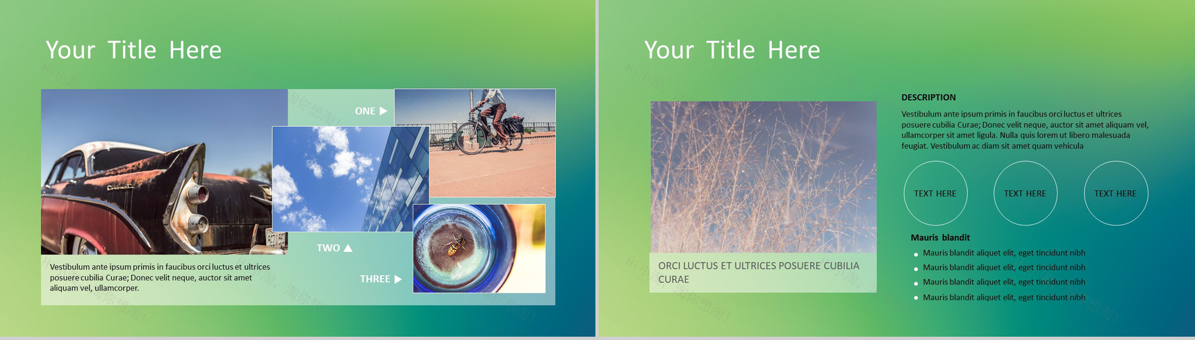 绿色渐变大气欧美商务商业计划书工作总结汇报PPT模板-3