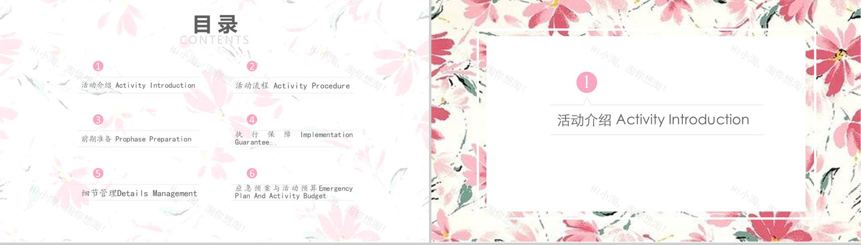 简约清新双十一活动策划方案PPT模板-2